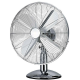 12" CHROME 3 SPEED OSCILLATING FREE-STANDING COOLING DESK TABLE FAN