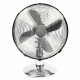 12" CHROME 3 SPEED OSCILLATING FREE-STANDING COOLING DESK TABLE FAN