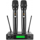 VeGue UHF Dual Channel Wireless Microphone System with Metal Handheld Mics