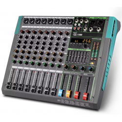 OEM MG8 USB Connection Built-in 256 Reverb Effect 8 Channels Digital Powered Audio Mixer Console